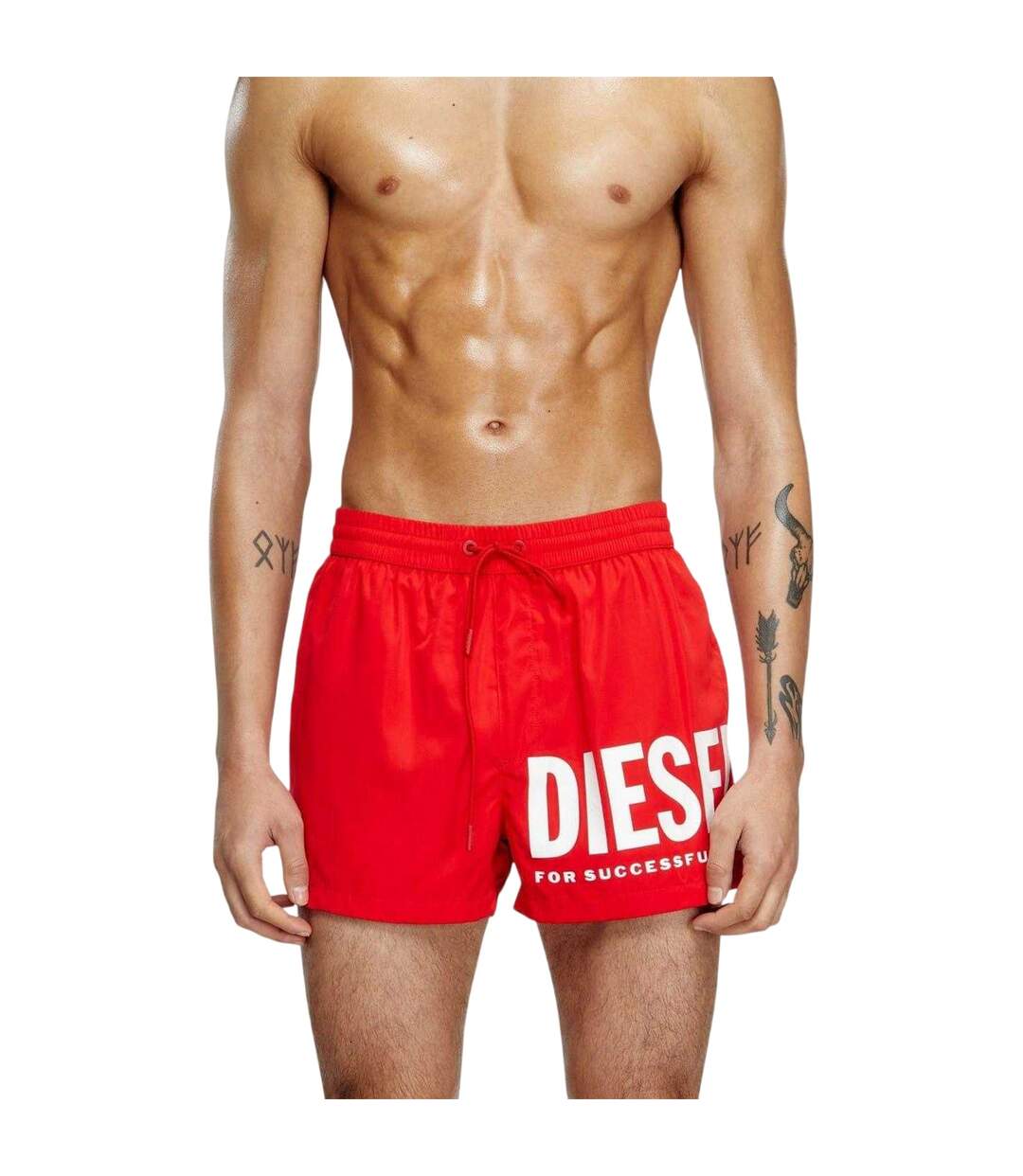 Short De Bain Mario Femme Rouge Diesel-4