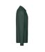 Mens Premium Long-sleeved Polo Shirt Forest Green Fruit Of The Loom-3