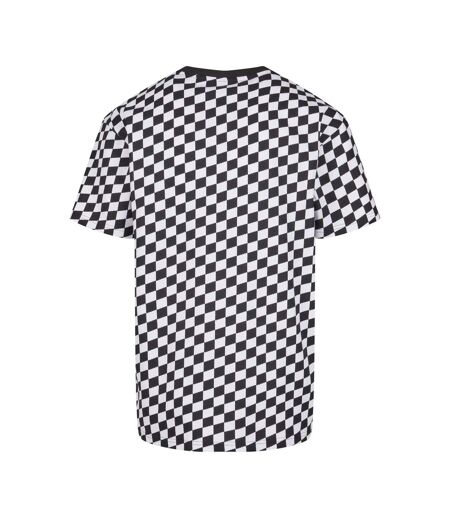 T-shirt Motif/style À Carreaux Homme Noir Blanc Urban Classics