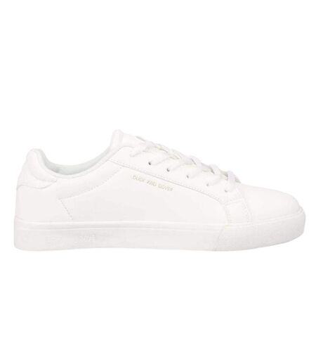 Mens Claspar Trainers White Duck And Cover