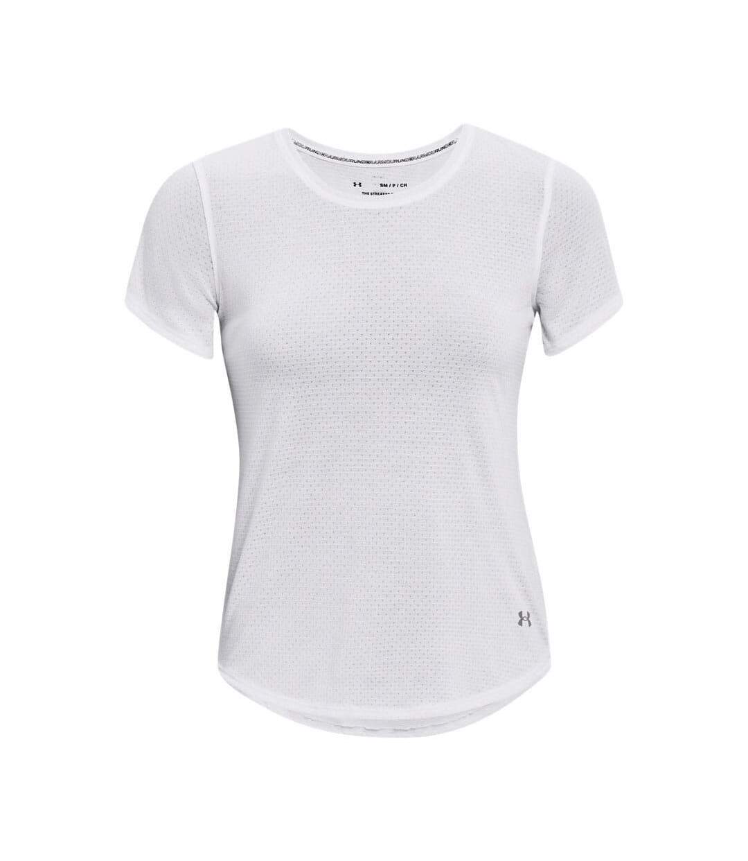 T-shirt streaker femme blanc Under Armour-1