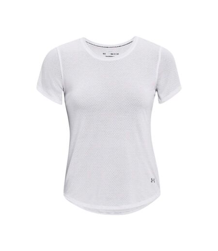 T-shirt streaker femme blanc Under Armour