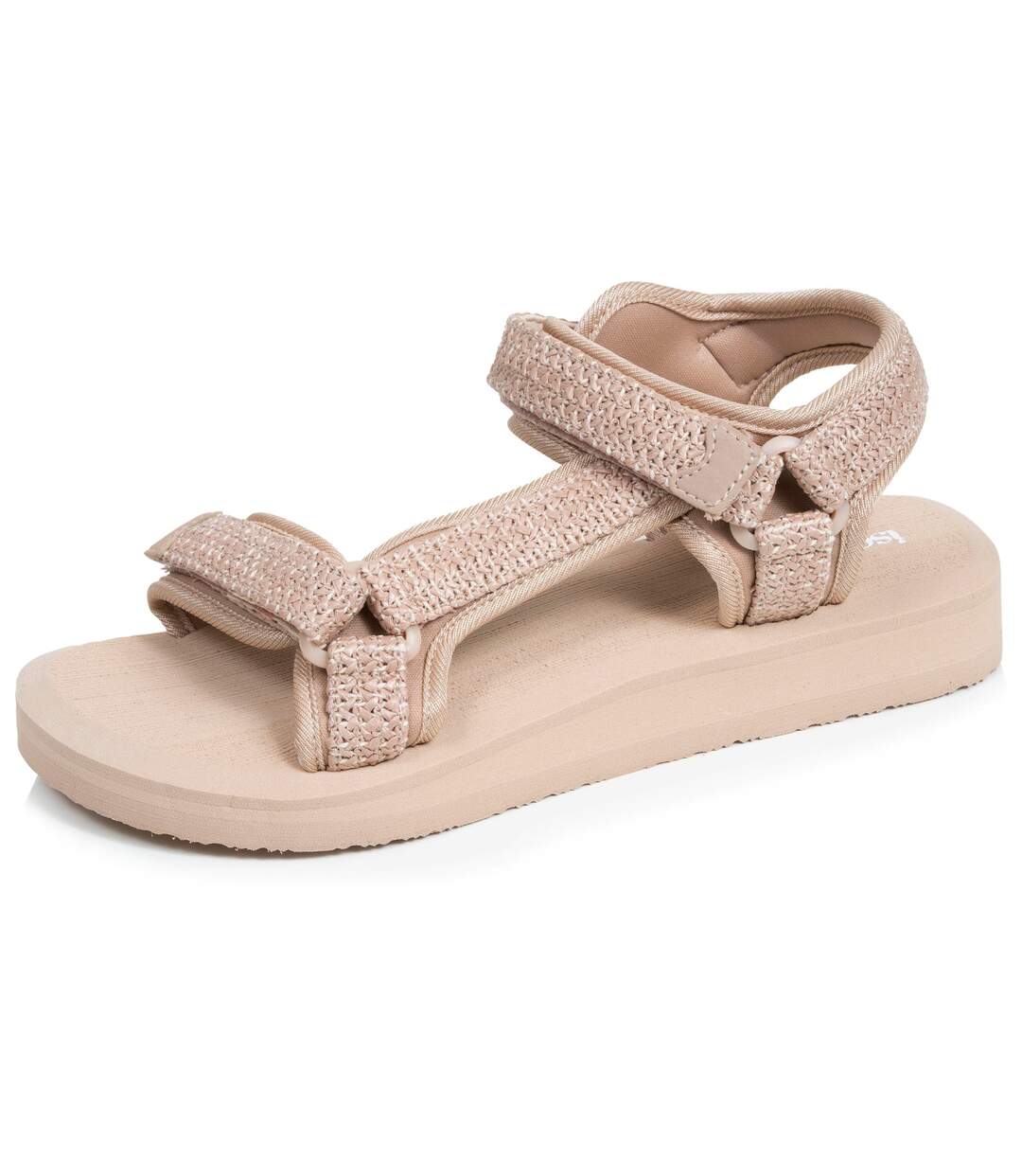 Isotoner Sandales femme semelle confortable et légère 3,5cm , sandale de plage, piscine, randonnée-1