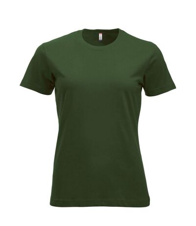 T-shirt New Classic Femme Vert Bouteille Clique