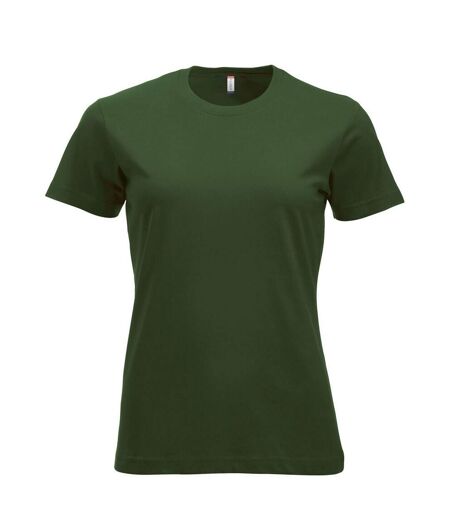 T-shirt New Classic Femme Vert Bouteille Clique
