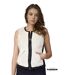 Gilet sans manche Femme Blanc Fourrure Synthétique Ajusté