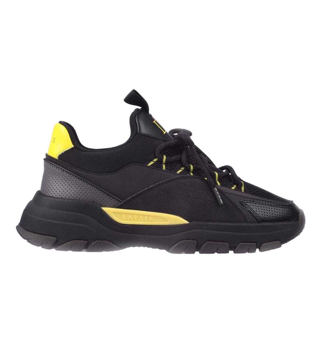 Baskets Creator Evo Homme Noir Jaune Lavair-4