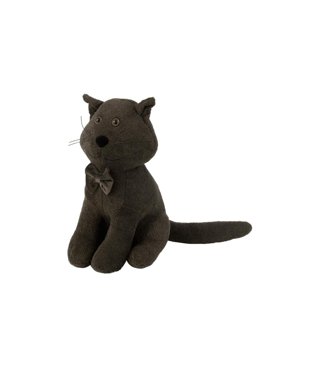Cale-Porte Chat Nœud Papillon 36cm Gris Foncé-1