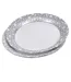 Lot de 6 Assiettes en Carton Étoile 23cm Argent-1