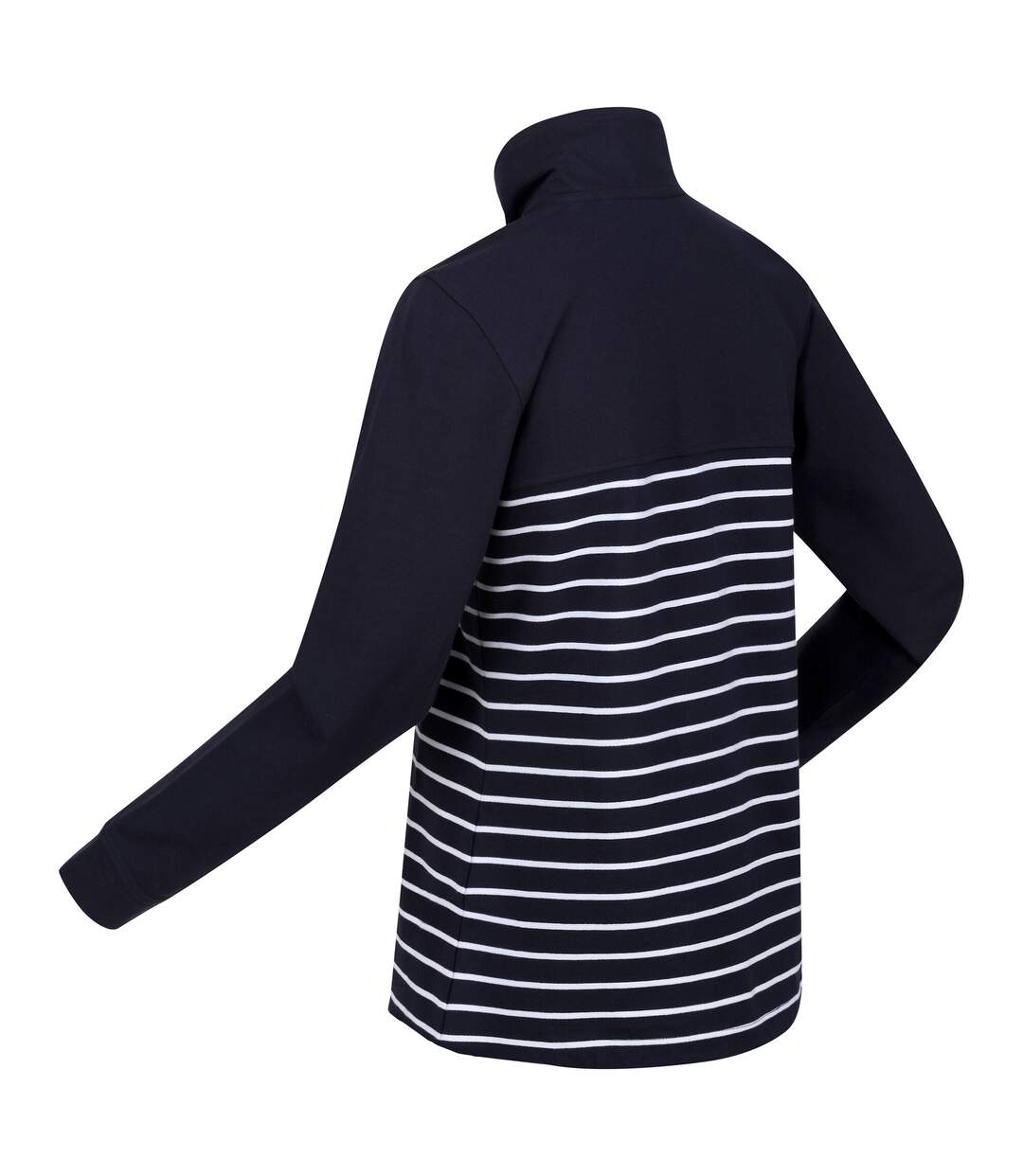 Womens/ladies bayla striped button neck sweatshirt navy/white Regatta-4