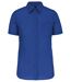 Chemise popeline manches courtes - Femme - K548 - bleu roi-2