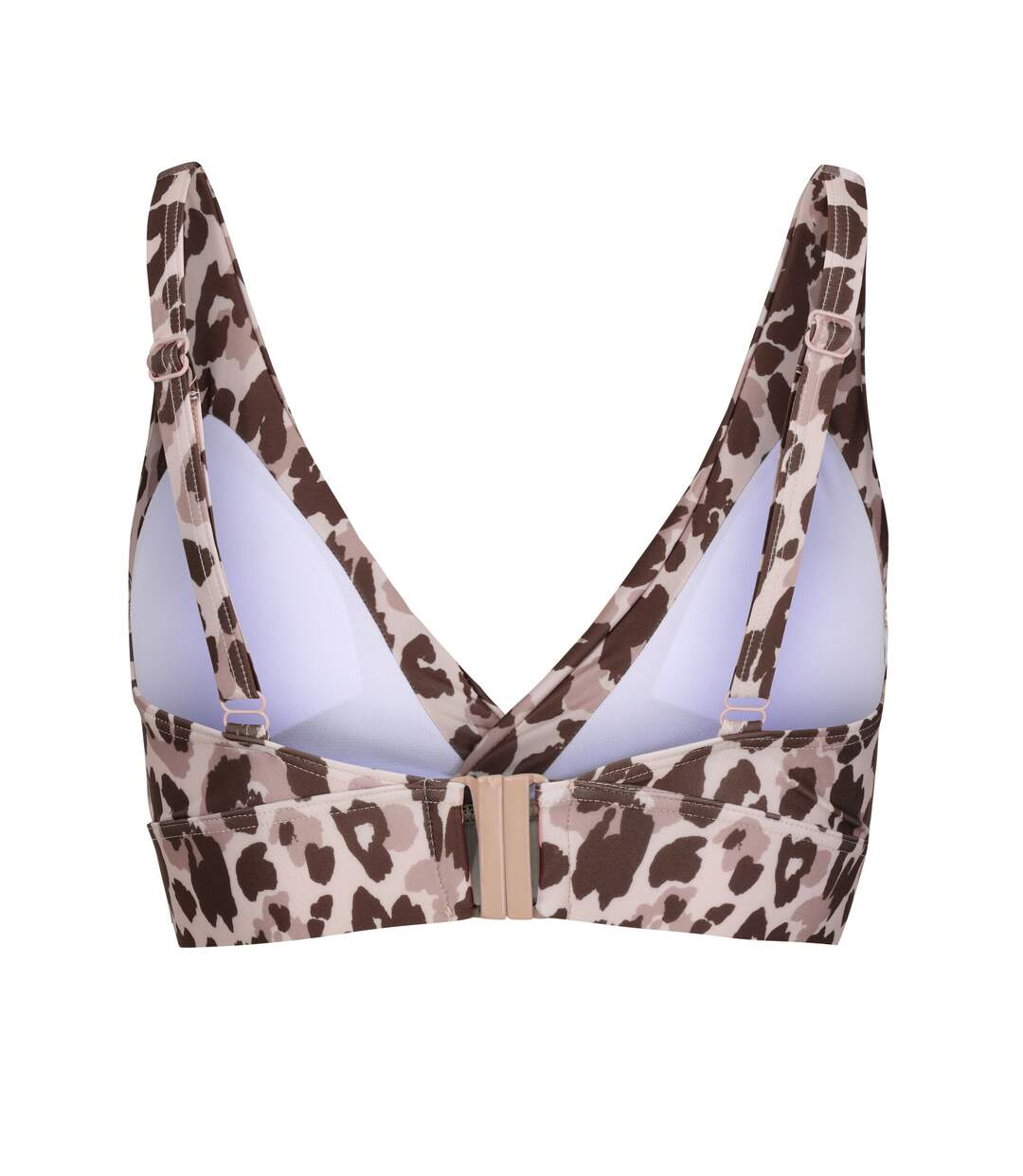 Womens/ladies paloma leopard print bikini top brown/beige Regatta-2