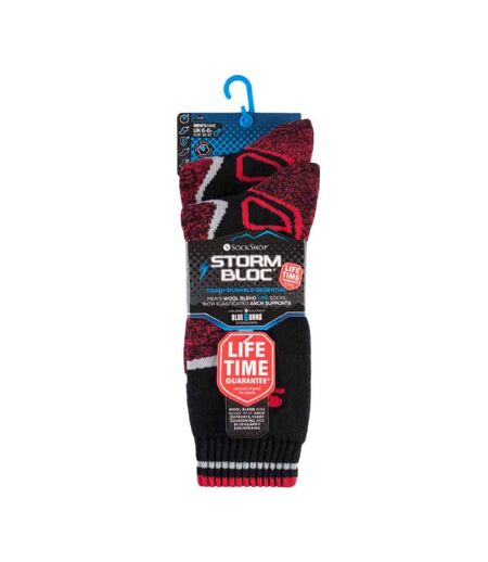 2 Pack Mens Heavy Duty Wool Blend Socks for Winter