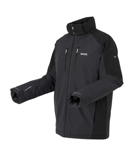 Veste imperméable calderdale homme cendre / noir Regatta