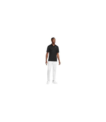 Mens Victory Dri-fit Golf Polo Shirt Black White Nike