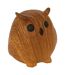Statuette Chouette en Dolomite Automne 12cm Caramel-1