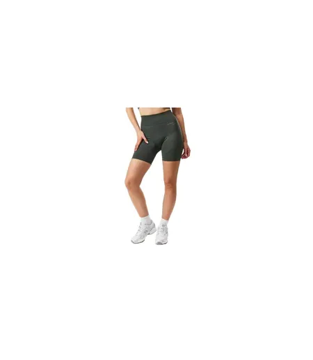 Womens/ladies High Waist Cycling Shorts Khaki USA
