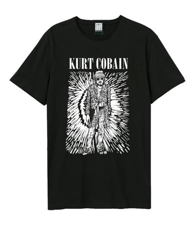 T-shirt etched out kurt adulte noir Amplified