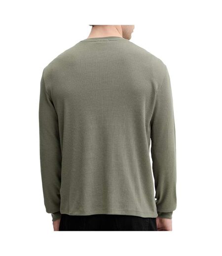 Sweat vert homme calvin klein jeans waffle badges