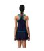 Womens/ladies French Terry Cross Back Slim Dress Blue Lacoste-2