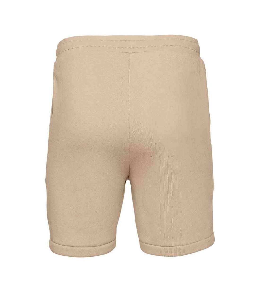 Unisex adult sponge fleece sweat shorts tan Bella + Canvas-2