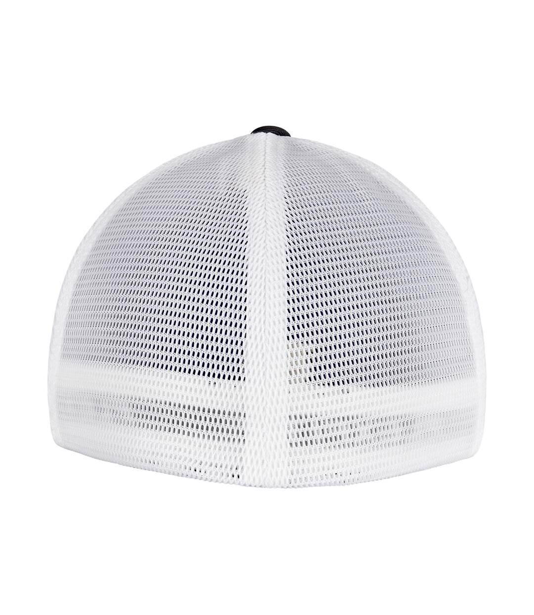 Casquette omnimesh adulte gris foncé / blanc Flexfit-2