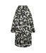 Unisex Adult Leopard Print Changing Robe Multicoloured Regatta-2