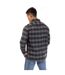 Mens Darrell Plaid Shirt Black Grey Peter Werth-3