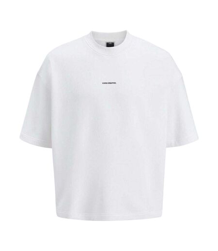 Sweat Motif/style Logo Homme Blanc Vif Jack And Jones