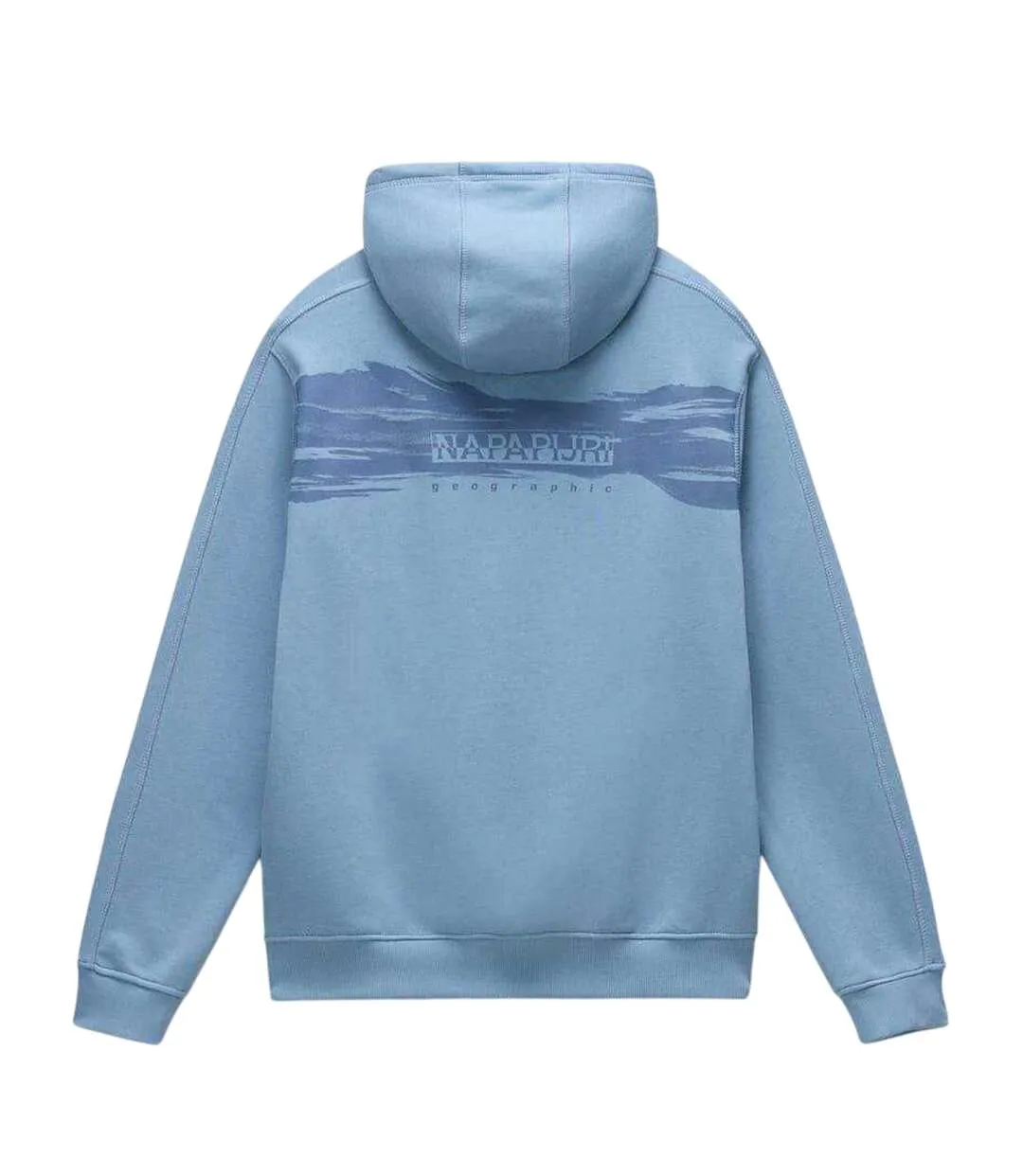 Mens Napa Hoodie Faded Denim Napapijri-2