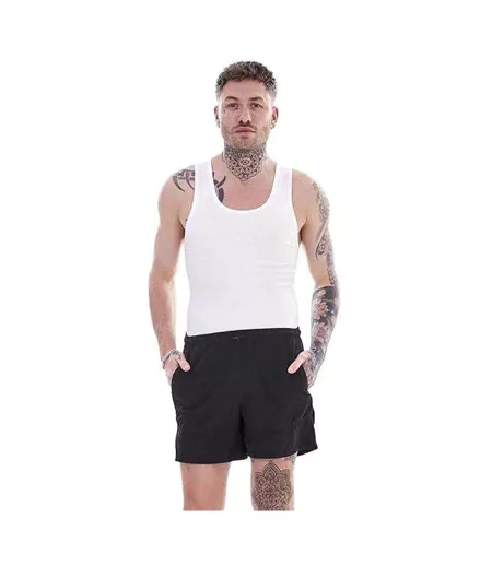 Débardeurs Motif/style Côtelé Homme Blanc Keanu
