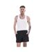 Débardeurs Motif/style Côtelé Homme Blanc Keanu-1