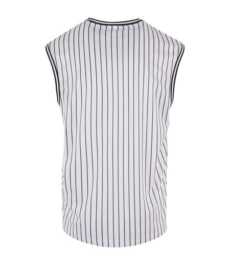 Débardeur Motif/style Rayé Homme Blanc Noir Urban Classics
