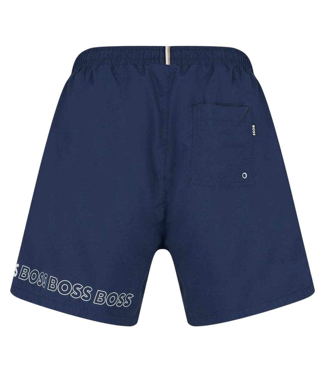 Short De Bain Motif/style Logo Homme Bleu Marine Foncé Boss-3