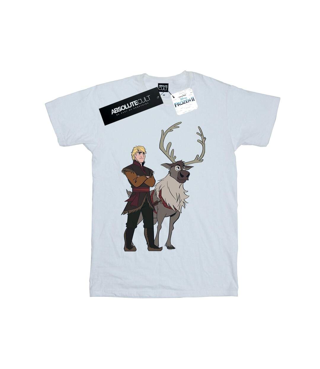 Disney - T-shirt FROZEN SVEN AND KRISTOFF - Femme (Blanc) - UTBI24464-1