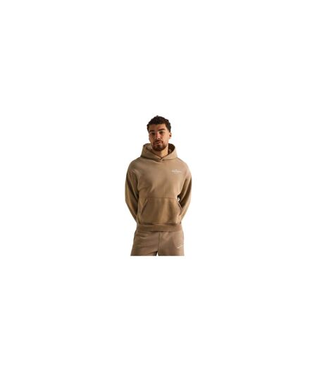 Mens Pullover Hoodie Beige Couture Club