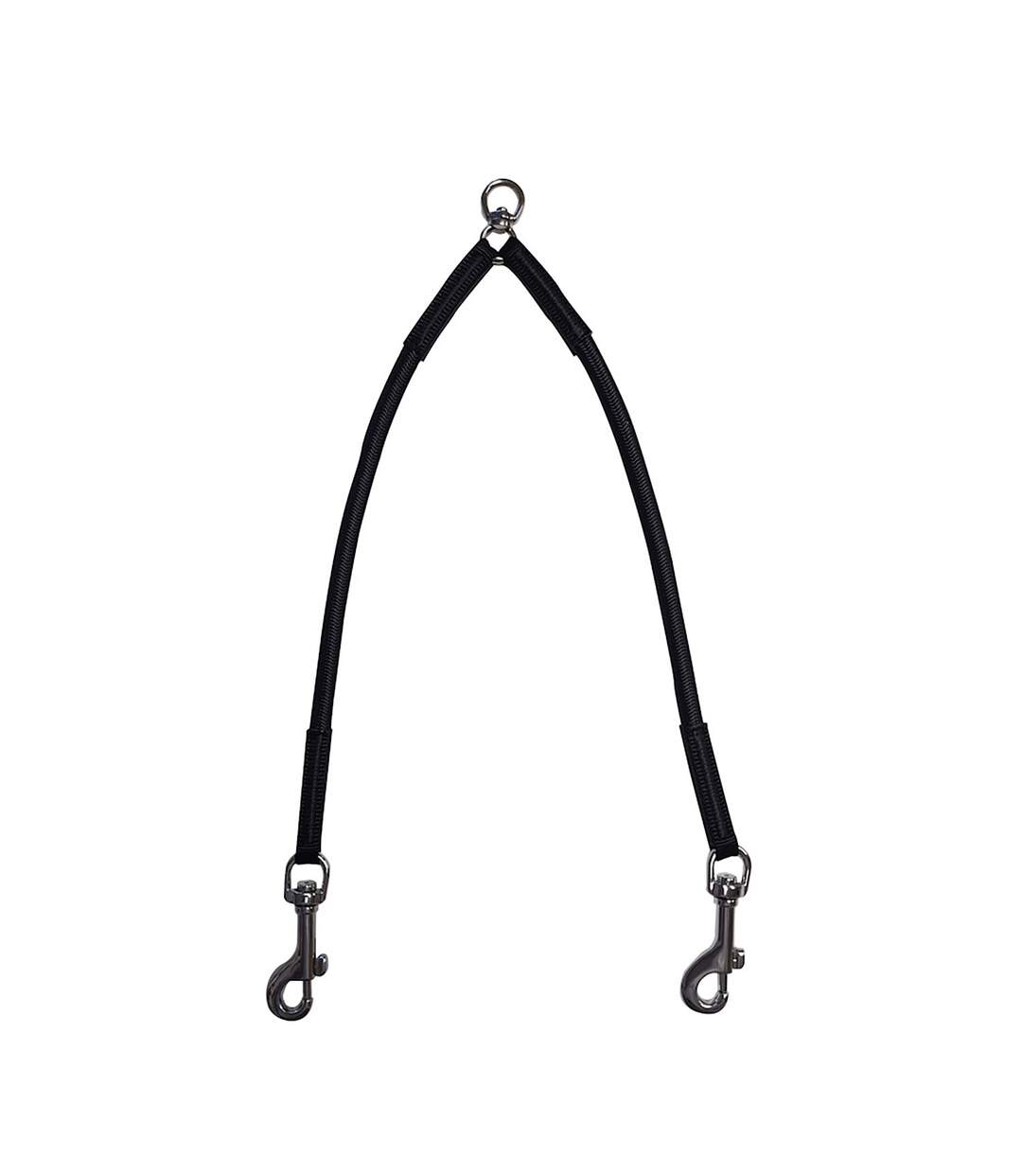 Bungee dog lead coupler one size black Ancol-1