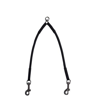 Bungee dog lead coupler one size black Ancol