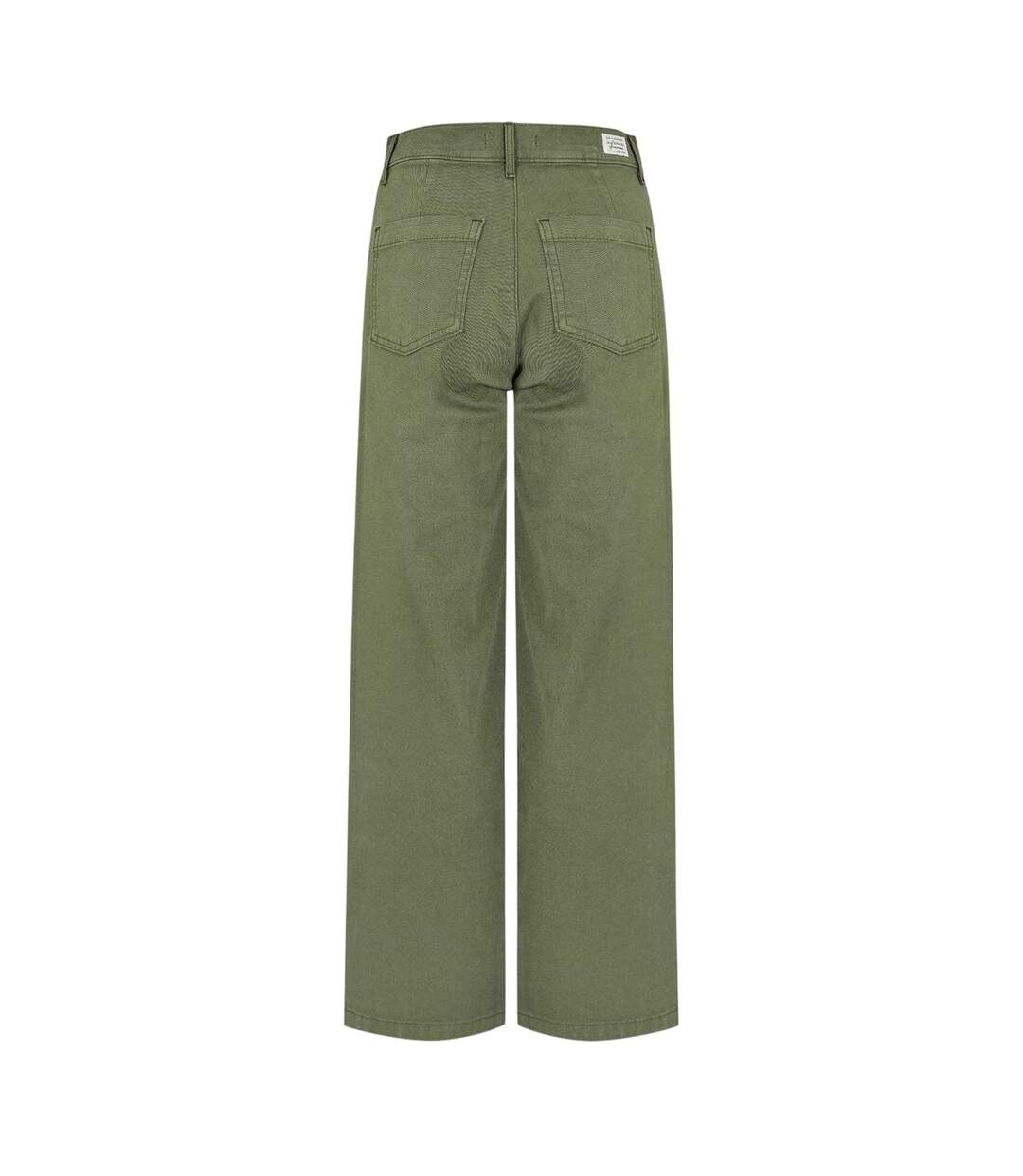 Chino Motif/style Rétro Femme Vert De Gris Levis-2