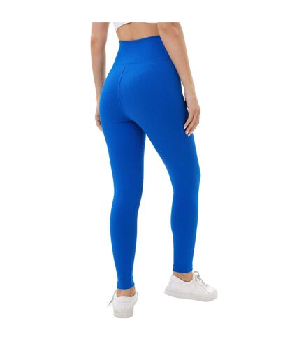 Womens/ladies zelal ribbed leggings blue Lookus