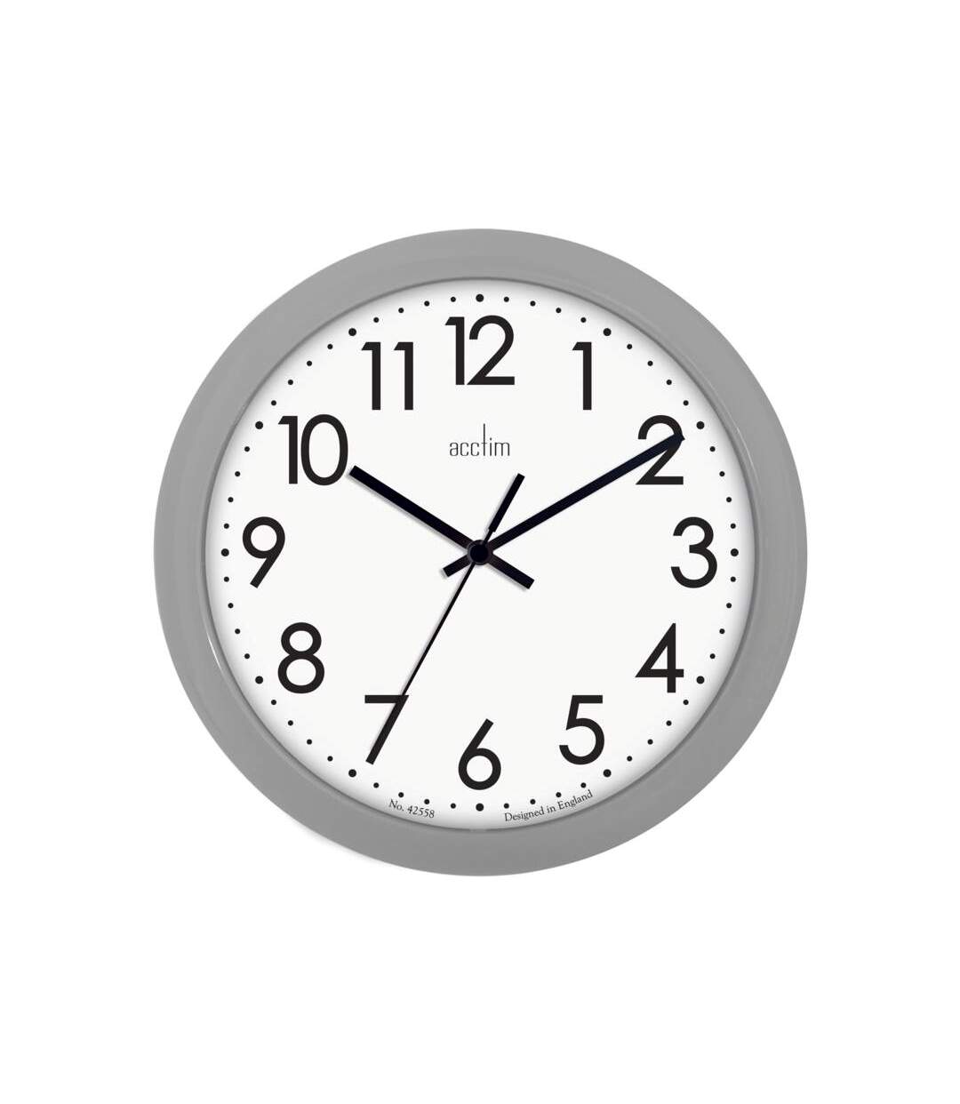 Abingdon wall clock one size grey/white Acctim