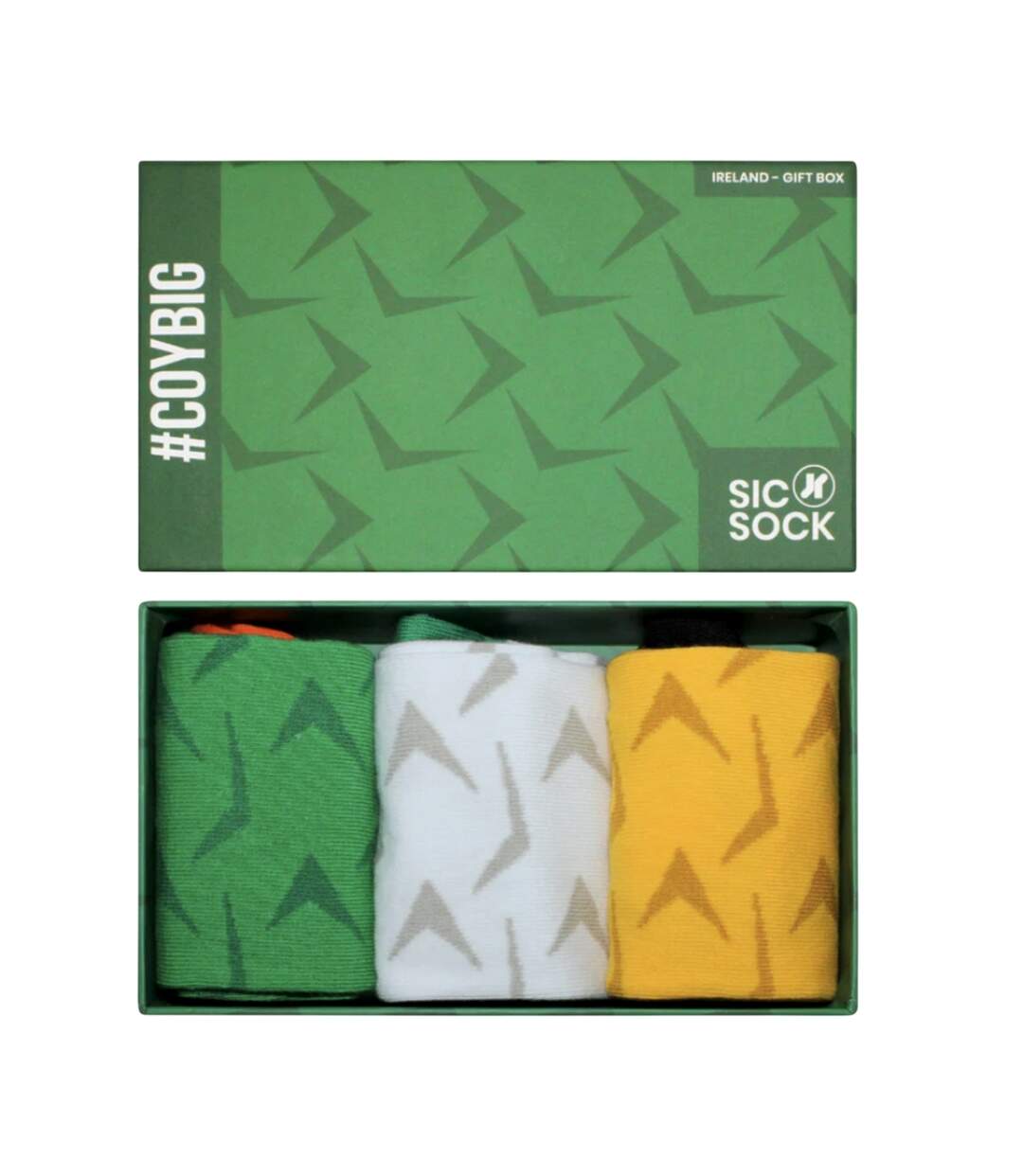 Chaussettes homme vert / blanc / jaune Ireland