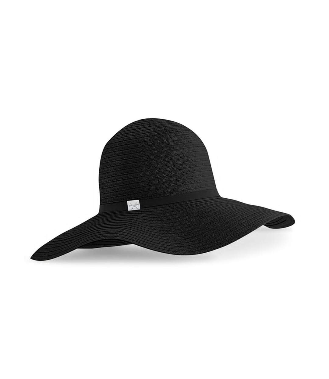 Chapeau de paille marbella femme noir Beechfield