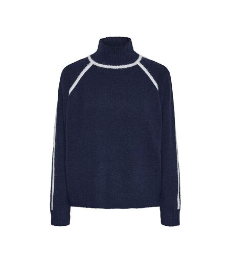 Pull marine/blanc femme pieces lola