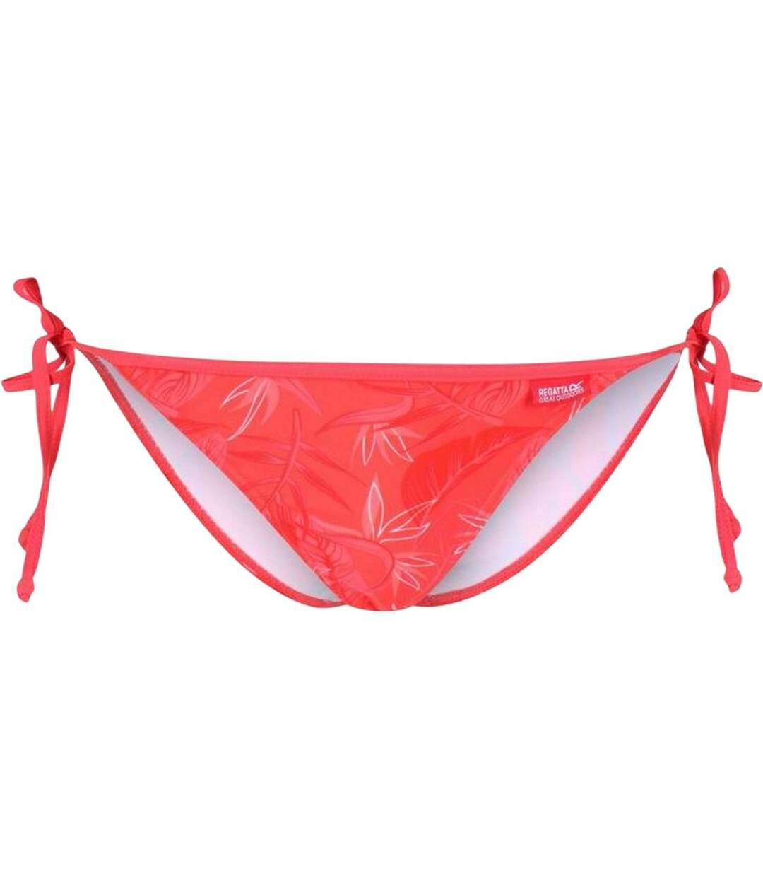 Womens/ladies Aceana Leaves String Bikini Bottoms Red Sky Regatta-1