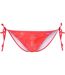 Womens/ladies Aceana Leaves String Bikini Bottoms Red Sky Regatta-1