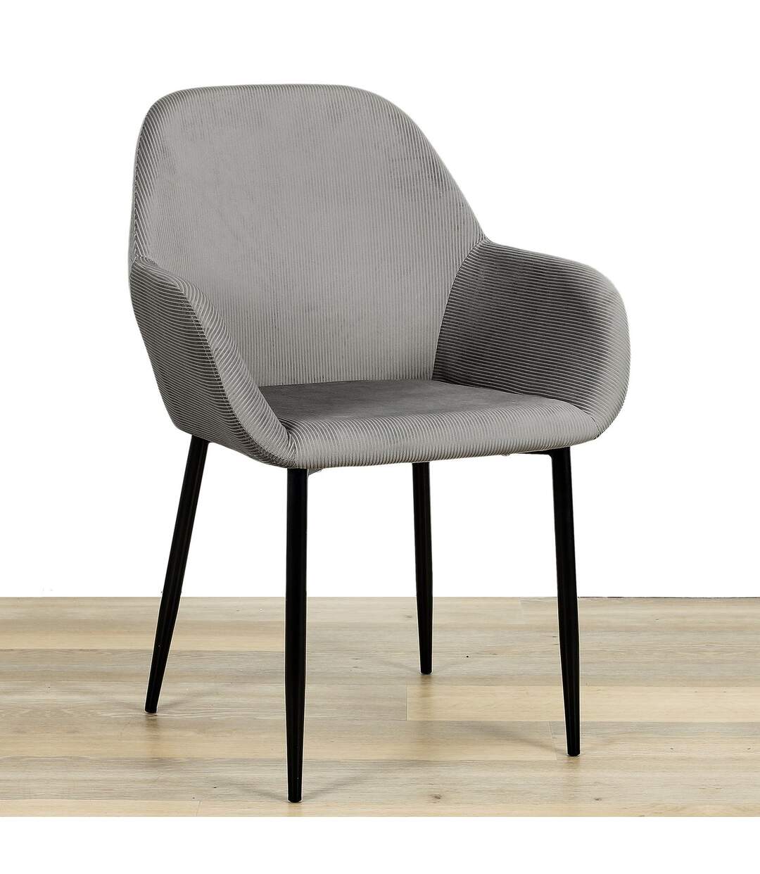 2 Fauteuils de table design velours Giulia-5