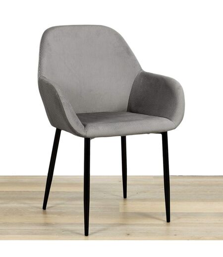 2 Fauteuils de table design velours Giulia