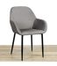 2 Fauteuils de table design velours Giulia-5