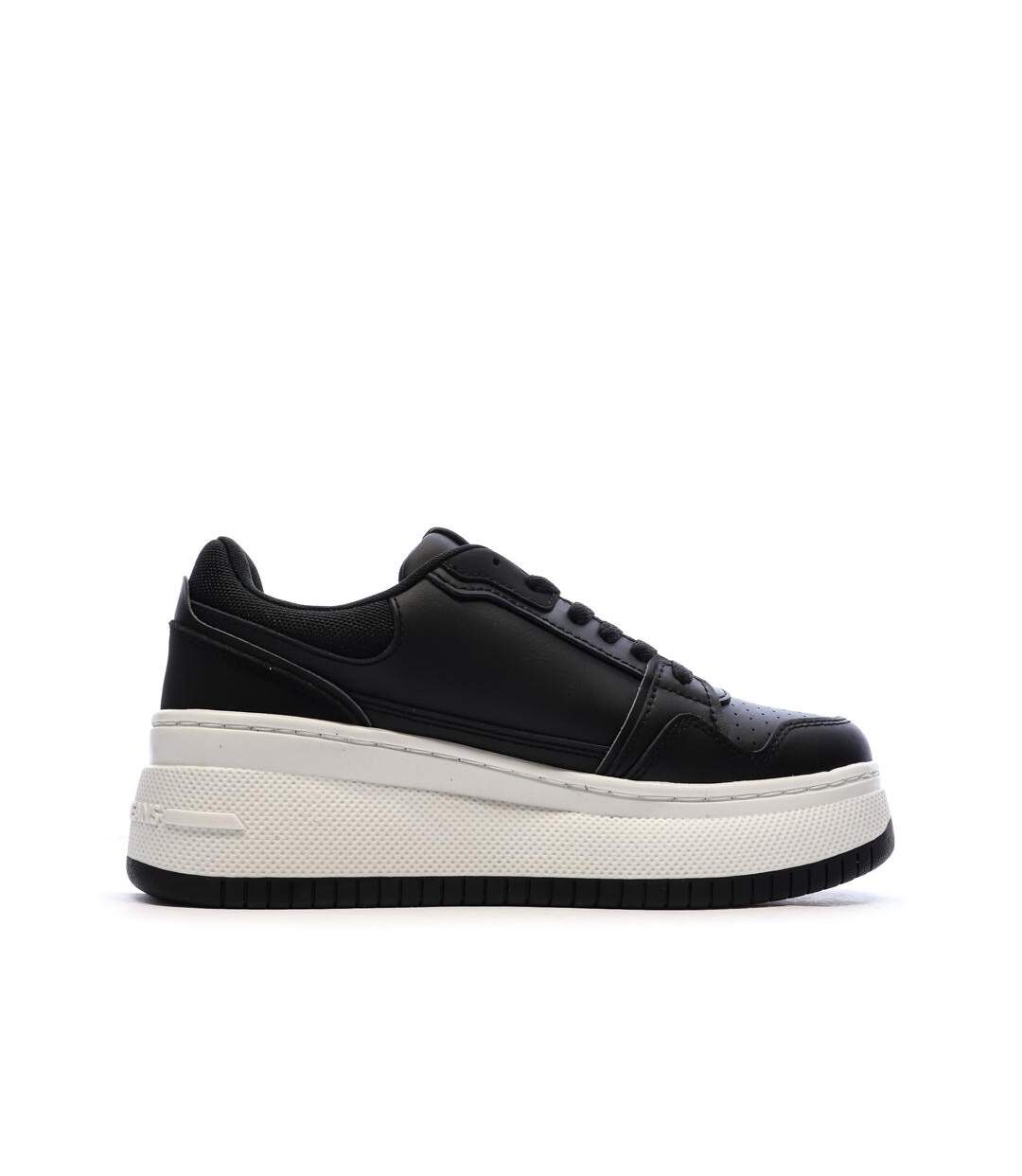 Baskets noir femme tommy hilfiger retro-3